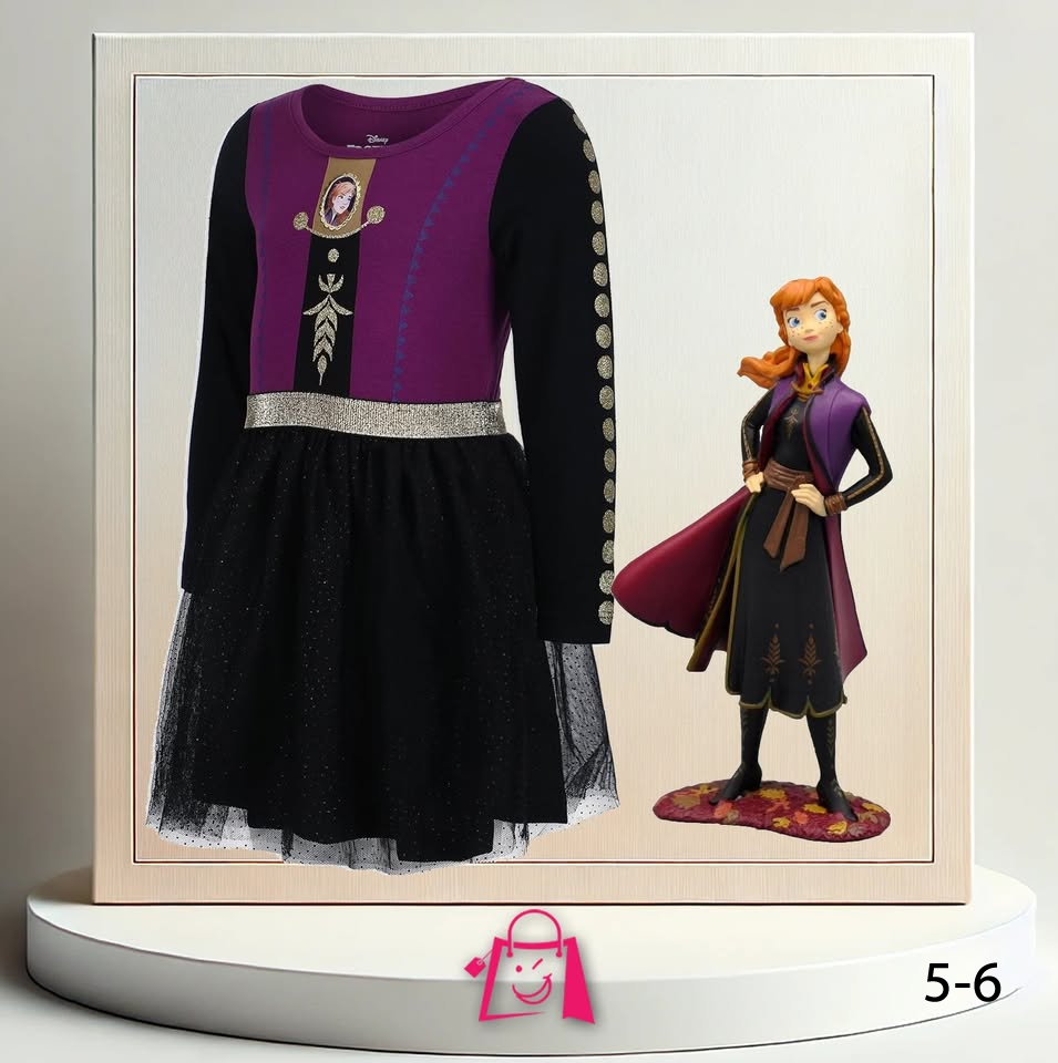 Vestido de Anna - Frozen (5-6 años)