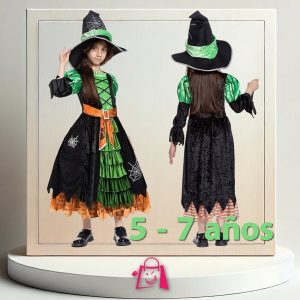 Disfraz de Bruja del Bosque para Niña (5-7 años)