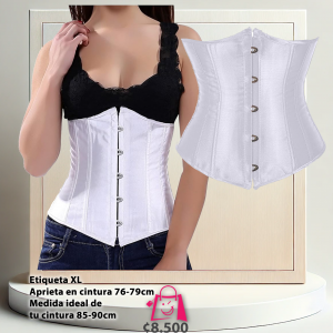 Corsé Underbust de Satén Blanco