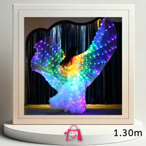 Alas de Isis con Luces LED para Danza (Medida 1.30m) Capa de Alas de Isis LED Brillante para Danza