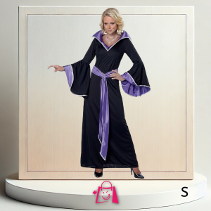 Disfraz de Bruja Hechicera Gótica para Mujer (Talla S) Disfraz de Bruja Medieval Elegante