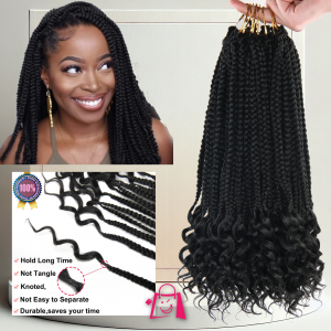 Trenzas de ganchillo para mujer 4paq