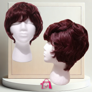Peluca Pelirroja Corta Premium: ¡Glamour Estilo Pop Años 20!