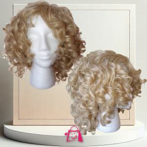 Peluca Rubia Rizos Candy: Volumen y Belleza al Instante