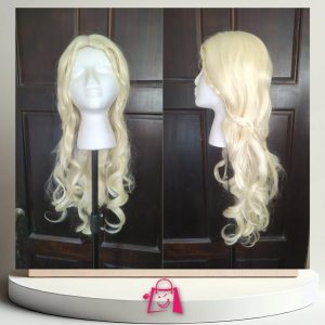 ¡PELUCA RUBIO 10 LARGA DE 60CM CON CABELLO ABUNDANTE!