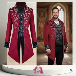 Blazer Chaqueta Frac Steampunk para Hombre • Talla S • Estilo Gótico-Victoriano • Multiusos medieval