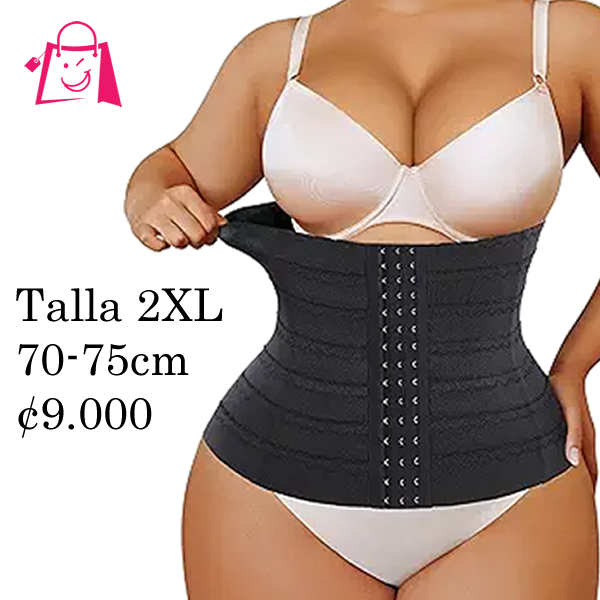 Faja Moldeadora Negra con Ganchos
