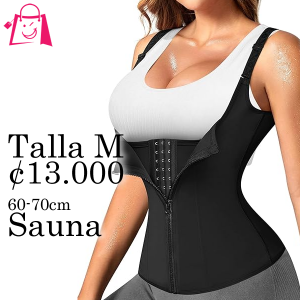 Faja Tipo Chaleco Sauna Negra