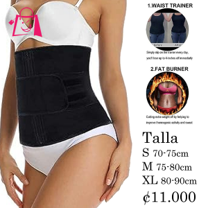 Faja Cinturón Negra Waist Trainer & Fat Burner