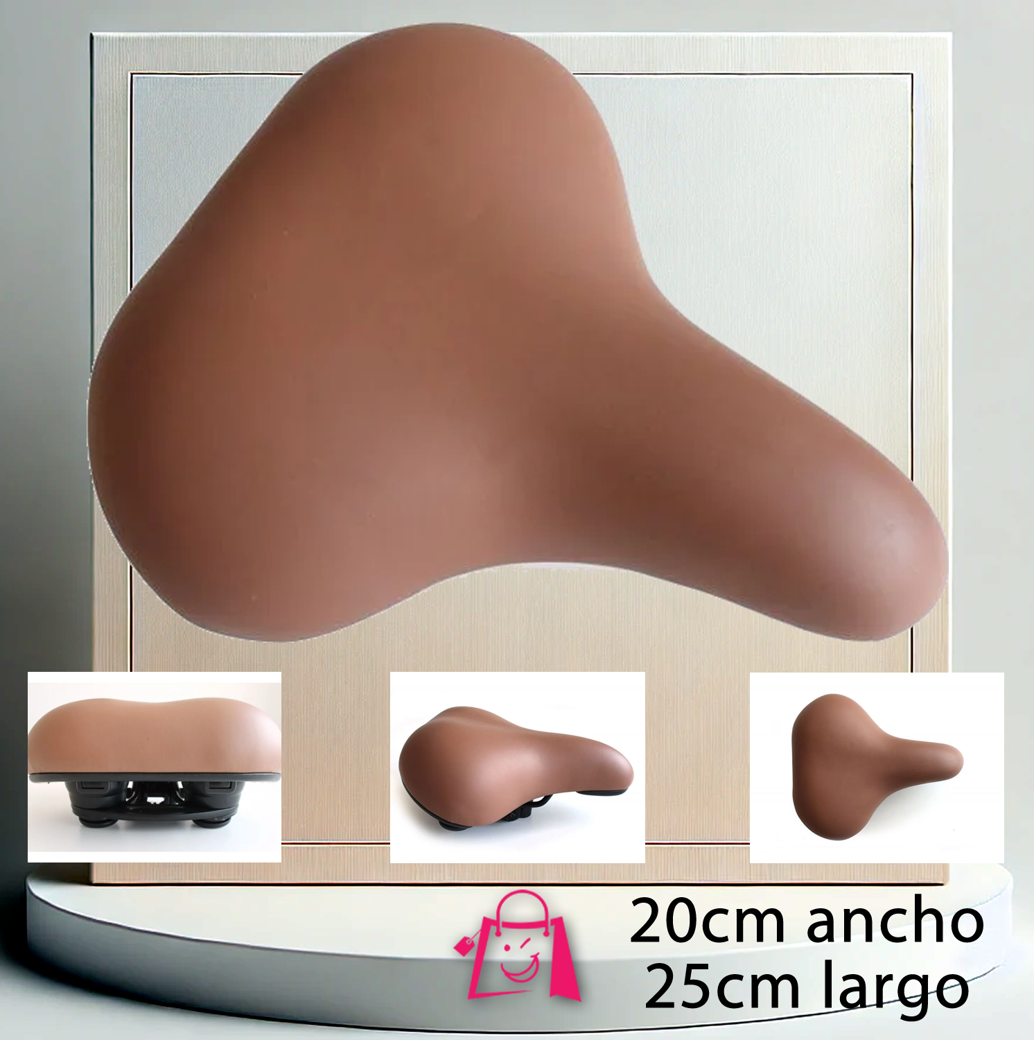 Asiento de Bicicleta Marrón
