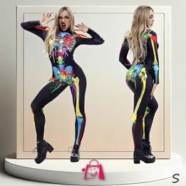Disfraz de Catrina Multicolor Talla S