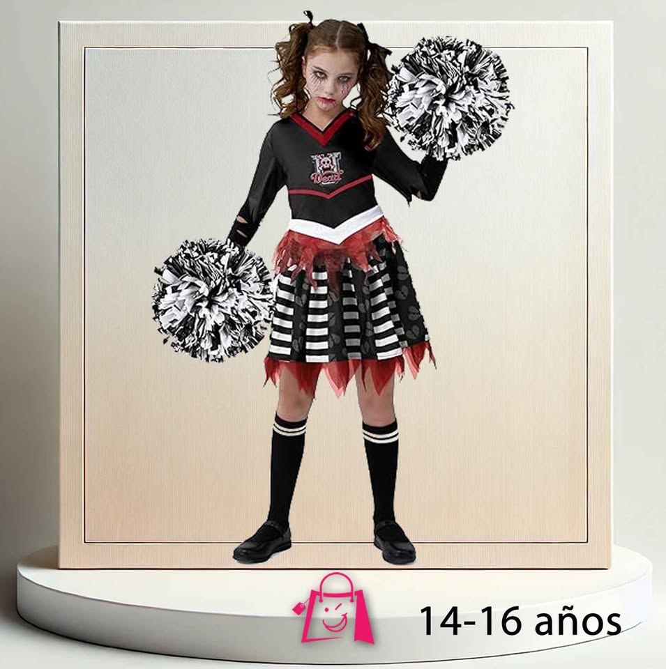 Disfraz Animadora Zombie Niñas 14-16 años