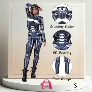 Disfraz Esqueleto Cyborg Talla S