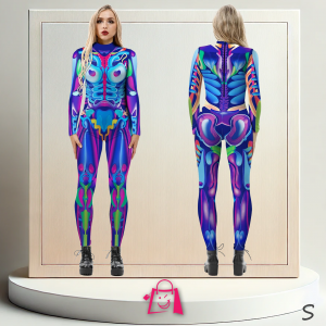 Disfraz de Catrina Neon Talla S