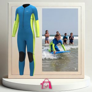 Traje de Neopreno Infantil 2mm • Talla 7 • Cremallera Delantera • Unisex