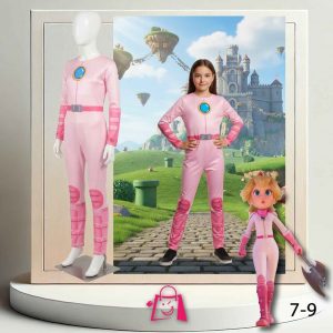 Traje de Princesa Peach de Aventuras • 7-9 años • Inspirado en "Princess Peach: Showtime!"