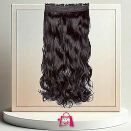 20" Mujer 3/4 Full Head Instant One Piece Rizado Cuerpo Wave Resistencia Al Calor Clip Sintético