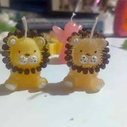 50 Velitas De Recuerdos Para Baby Shower, Velas De León Ц