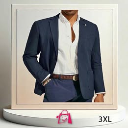 Blazer Paul Jones • Azul Oscuro • Talla 3Xl • Elegante Y Versátil