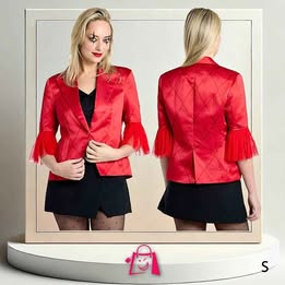 Blazer Rojo Temático (Talla S) Arlequín, Harley Queen