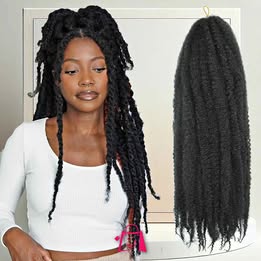 Cabello Trenzado Marley De 24 Pulgadas, Cabello Largo Cubano Trenzado, 2 Paquetes De Extensiones