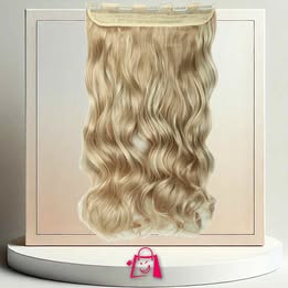 Clip Sintético En El Cabello Extensión 20" Mujer 3/4 Full Head
