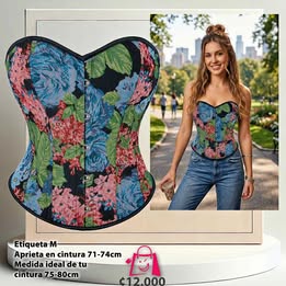 Corsé Exclusivo De Diseño Floral