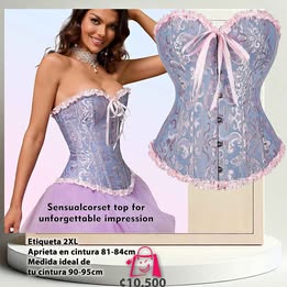 Corsé Lila Y Rosa Strapless: ¡Ideal Para Bodas Y Fiestas (Precio De Oferta)!