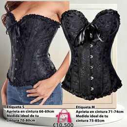 Corsé Negro, Hermoso, Nuevo