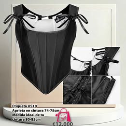 Corsé Negro Medieval, Vintage Y Rockero: Hermoso Y Atrevido (¡Precio Increíble!).