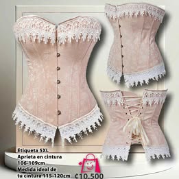 Hermoso Corsé Talla Grande (Palo Rosa): Estilo Vintage A Un Precio Insuperable.