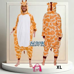 Pijama Kigurumi De Jirafa Para Adulto (Talla Xl) Pijama Enteriza De Jirafa Adulto Disfraz Jirafa Pij