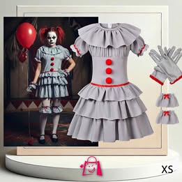 Vestido De Payasita Diabólica • Talla Xs • Inspirado En Pennywise