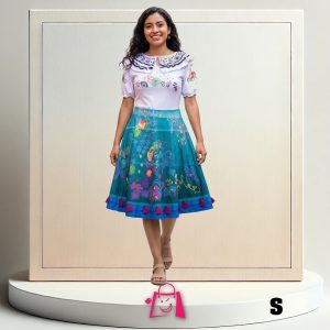 Vestido Mirabel Encanto Talla S Disfraz Princesa Flores Borlas Cosplay Fiesta Temática Halloween