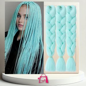 Extensiones Kanekalon para Trenzas Turquesa Pastel